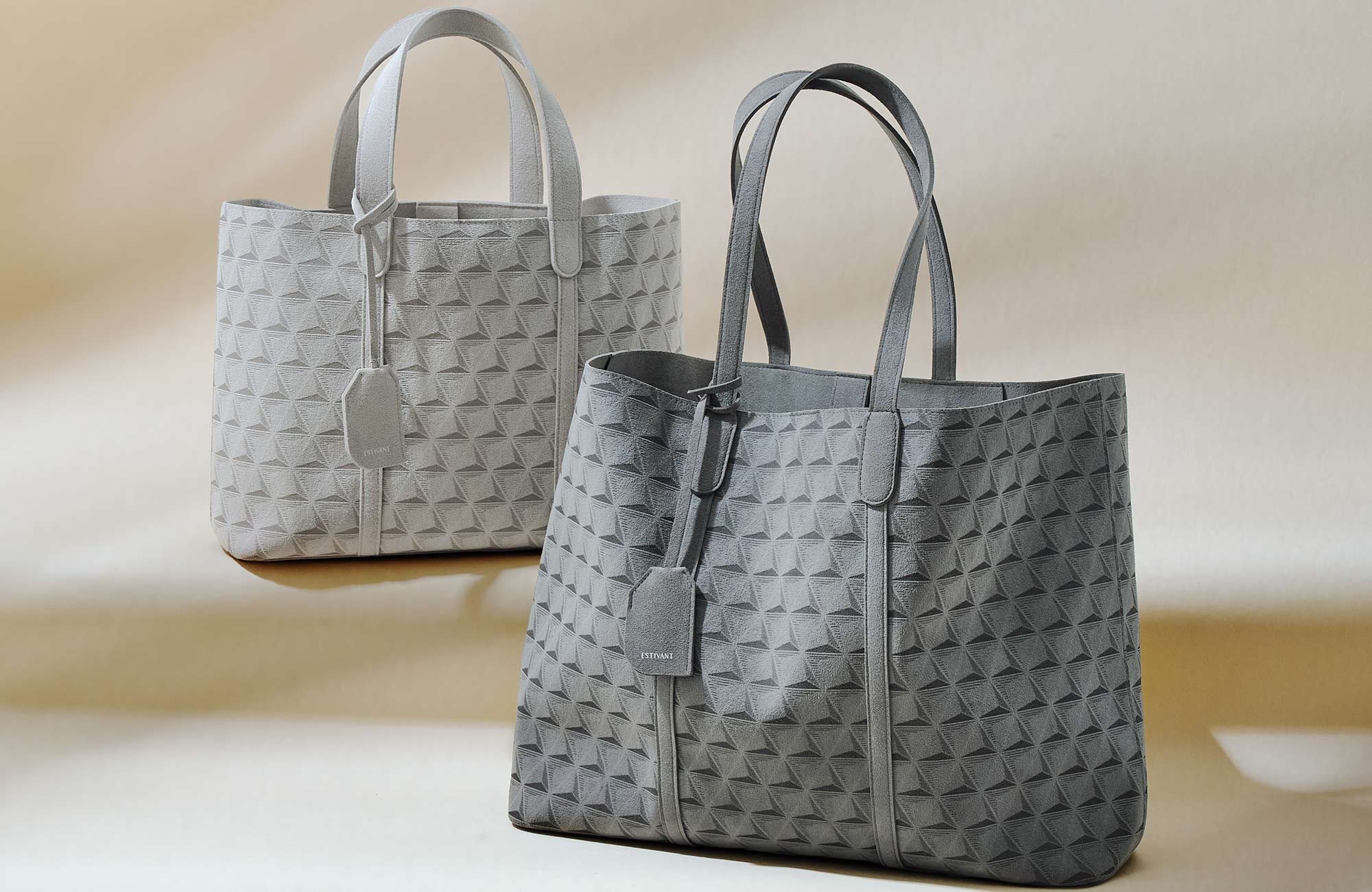 ESTIVANT ウルトラ スエード スウェード エスティバン トートSサイズ モノグラム柄 トートバッグ S ウルトラスエード Ultrasuede